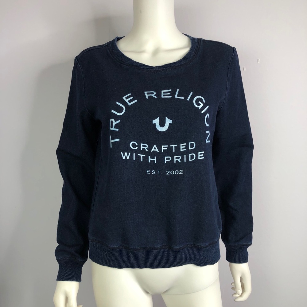True Religion Sweatshirt Pullover Logo Small